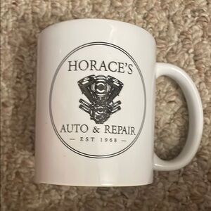 Seven Rue: Horace's Auto & Repair White Mug